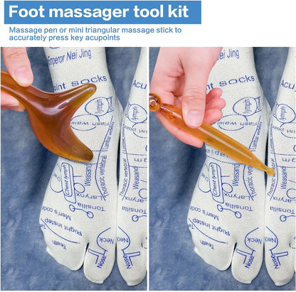 Relaxation Massage Socks With Trigger Point Massage Tool