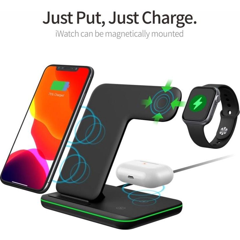 3 in 1 qi wireless charger new arrivals